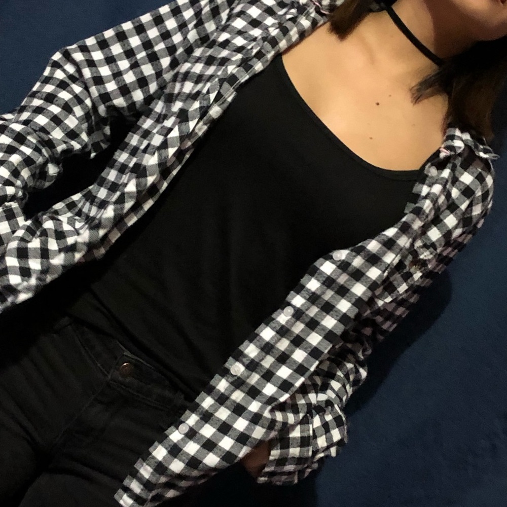 Black and white flannel